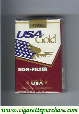 Discount USA Gold Non-Filter cigarettes soft box