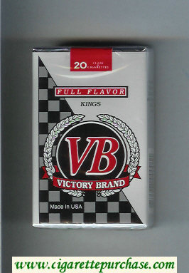 VB Victory Brand Full Flavor Kings cigarettes soft box