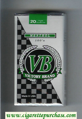 VB Victory Brand Menthol 100s cigarettes soft box