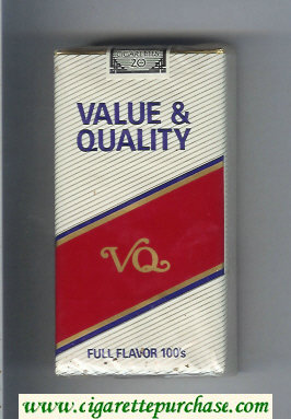 Value and Quality Full Flavor 100s cigarettes soft box