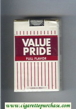 Value Pride Full Flavor cigarettes soft box