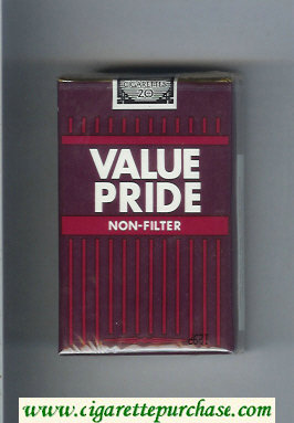 Value Pride Non-Filter cigarettes soft box