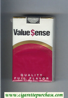 Value Sense Quality Full Flavor cigarettes soft box