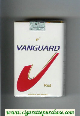 Vanguard Red American Blend cigarettes soft box