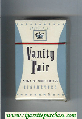 Vanity Fair Pastel Blue Cigarettes hard box