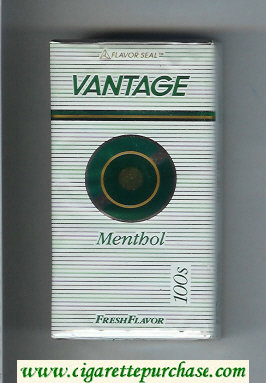 Vantage Menthol 100s Fresh Flavor Cigarettes soft box