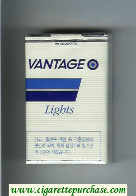 Vantage Lights Cigarettes soft box