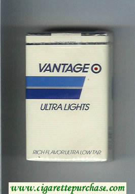 Vantage Ultra Lights Cigarettes soft box