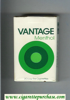 Vantage Menthol Cigarettes soft box