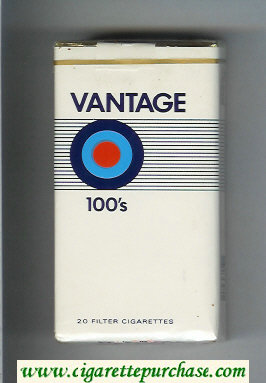 Vantage 100s soft box Cigarettes