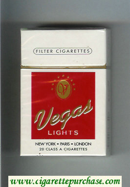 Vegas Lights Cigarettes hard box