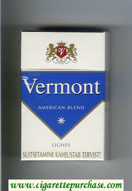 Vermont American Blend Lights Cigarettes hard box