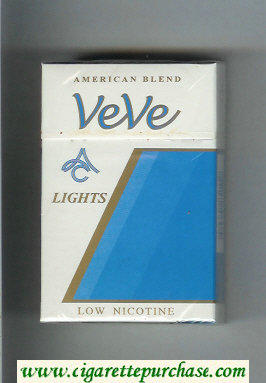 Veve Lights American Blend Cigarettes hard box
