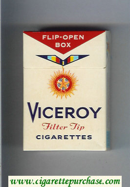 Viceroy Filter Tip Cigarettes red medal hard box