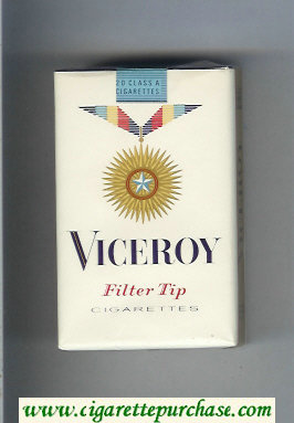 Viceroy Filter Tip Cigarettes gold medal soft box