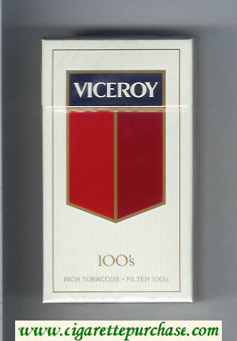 Viceroy Cigarettes 100s Rich Tobaccos - Filter 100s hard box