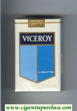 Viceroy Lights Rich Natural Tobaccos Cigarettes soft box