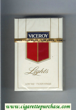 Viceroy Lights Cigarettes hard box