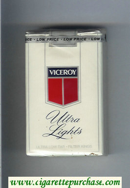 Viceroy Ultra Lights Cigarettes soft box