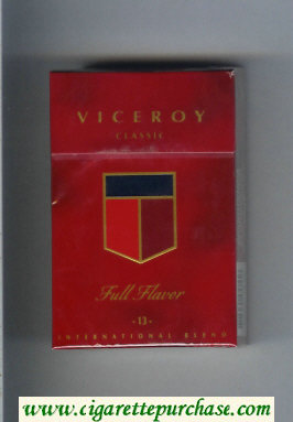 Viceroy Full Flavor Classic -13- International Blend Cigarettes hard box