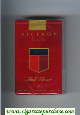 Viceroy Full Flavor Classic -13- International Blend Cigarettes soft box