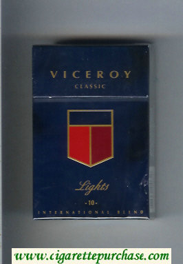 Viceroy Lights Classic -10- International Blend Cigarettes hard box