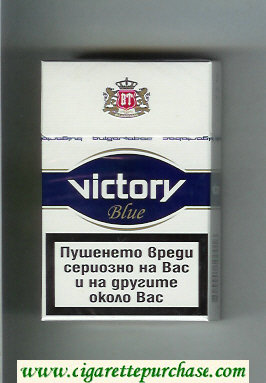 Victory Blue cigarettes hard box