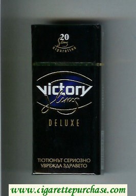 Victory Slims DeLuxe 100s cigarettes hard box