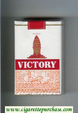 Victory cigarettes white and red soft box