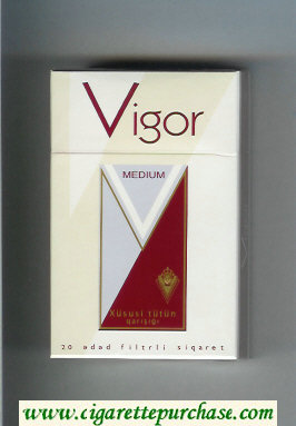 Vigor Medium Xususi Tutun Qarisigi cigarettes hard box