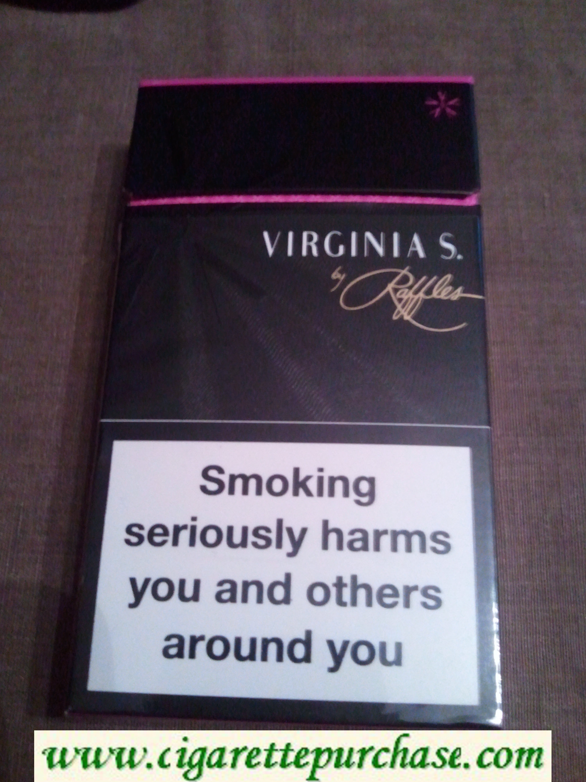 Virginia S. 100s cigarettes hard box