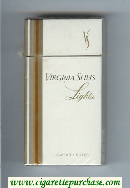 Virginia Slims Lights 100s Filter cigarettes hard box