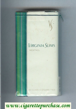 Virginia Slims Menthol 100s cigarettes soft box