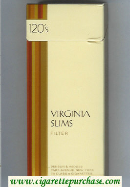 Virginia Slims Filter 120s cigarettes hard box
