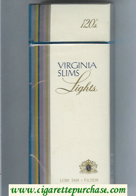 Virginia Slims Lights Filter 120s cigarettes hard box