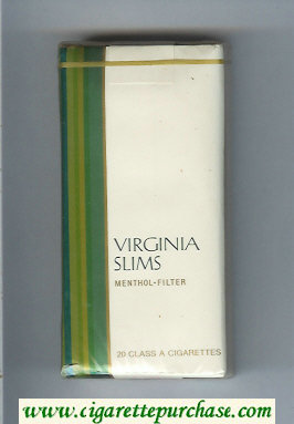 Virginia Slims Menthol - Filter 100s cigarettes soft box