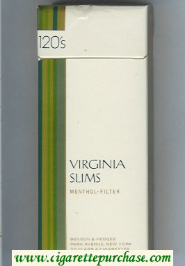 Virginia Slims Menthol - Filter 120s cigarettes hard box