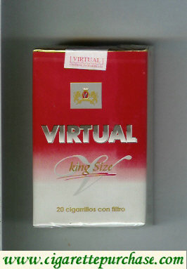 Virtual King Size cigarettes soft box
