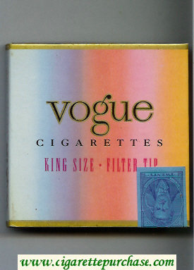 Vogue cigarettes wide flat hard box