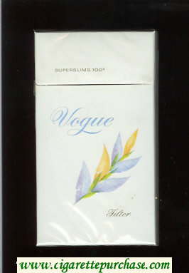 Vogue Superslims 100s Filter cigarettes hard box