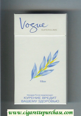 Vogue Superslims Filter 100s cigarettes hard box