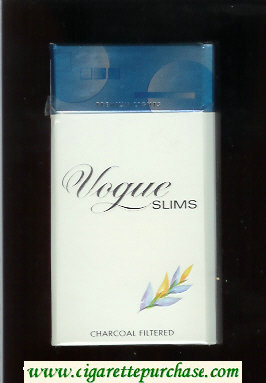 Vogue Slims 100s cigarettes hard box