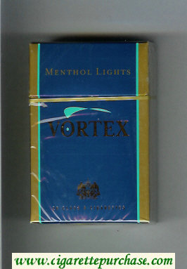 Vortex Menthol Lights cigarettes hard box