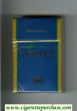Vortex Menthol cigarettes hard box