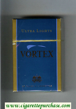 Vortex Ultra Lights cigarettes hard box