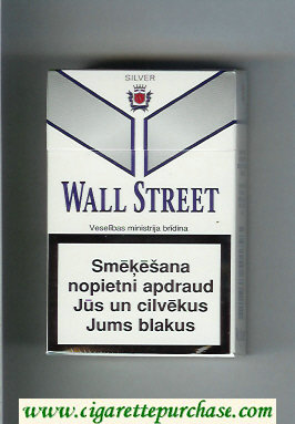 Wall Street Silver cigarettes hard box