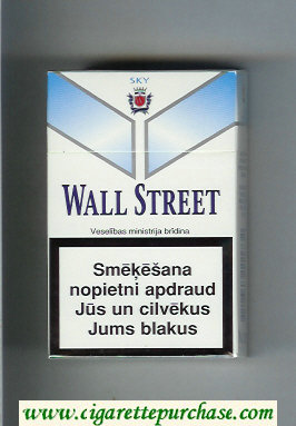 Wall Street Sky cigarettes hard box