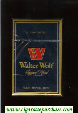 Walter Wolf Original Blend cigarettes dark blue hard box