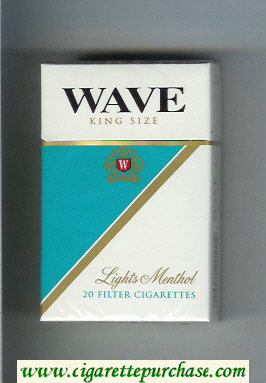 Wave Lights Menthol cigarettes hard box