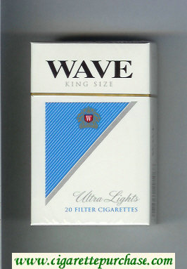 Wave Ultra Lights cigarettes hard box